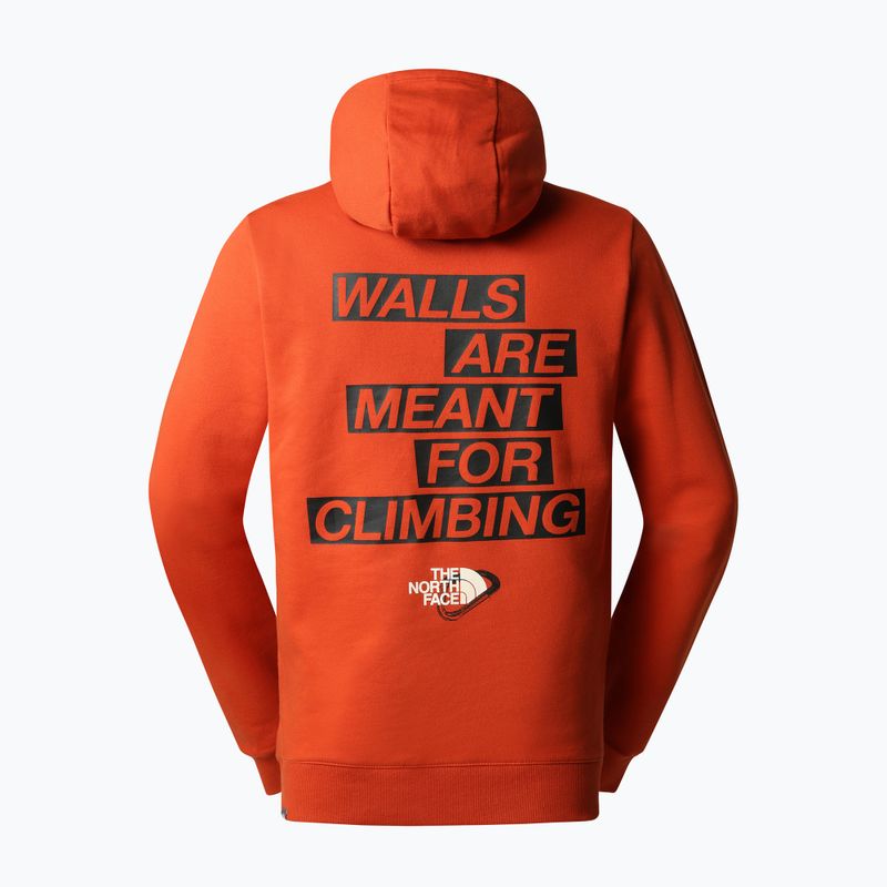 Hanorac de trekking pentru bărbați The North Face Outdoor Graphic Hoodie Portocaliu deschis NF0A827ILV41 2