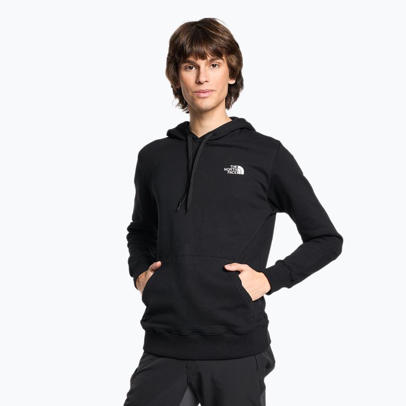 Hanorac de trekking pentru bărbați The North Face Outdoor Graphic Hoodie Negru deschis NF0A827IJK31