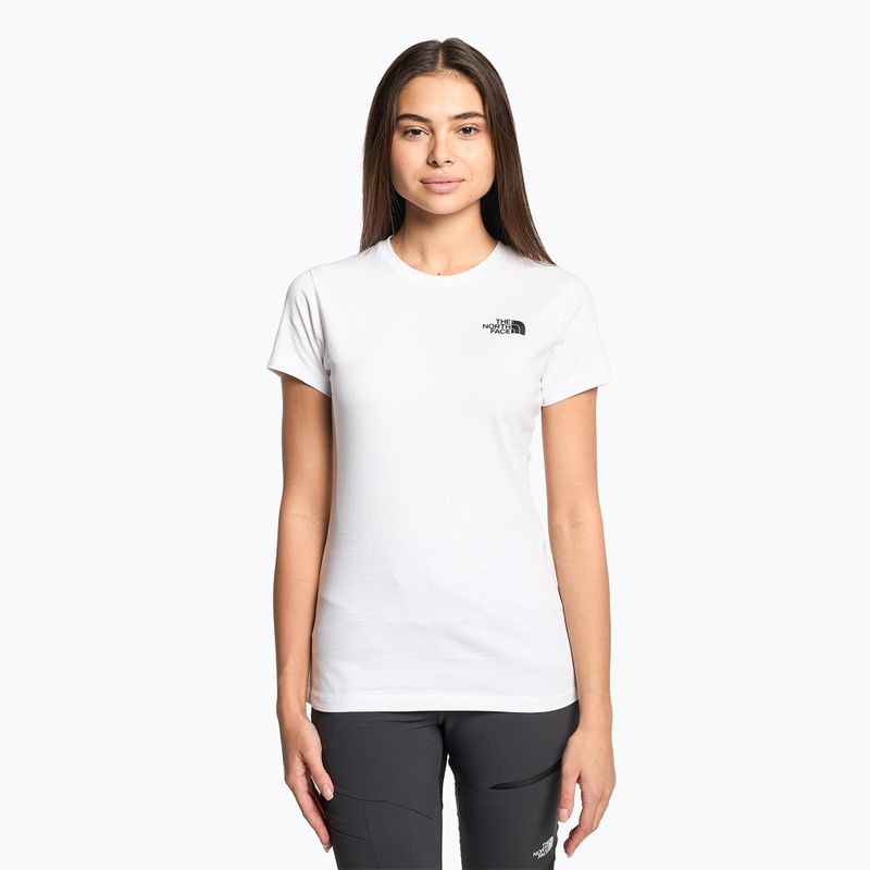 Tricou de trekking pentru femei The North Face Outdoor Graphic SS alb NF0A827M