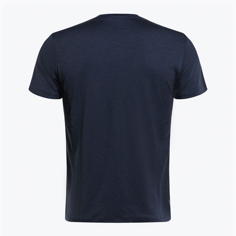 Tricou termic pentru bărbați icebreaker Tech Lite II 7 Mountain Tops albastru marin IB0A56VE4011 7