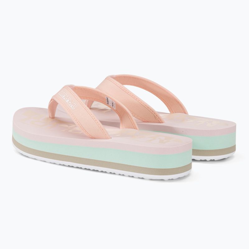 Napapijri flip flop pentru femei NP0A4HL1 roz pal nou 3