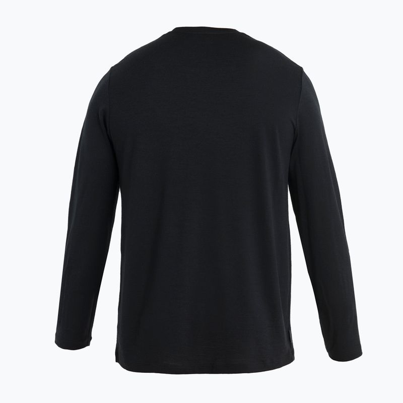 Bluză termică pentru bărbați icebreaker Merino 150 Tech Lite II Tee Alps 3D negru 6