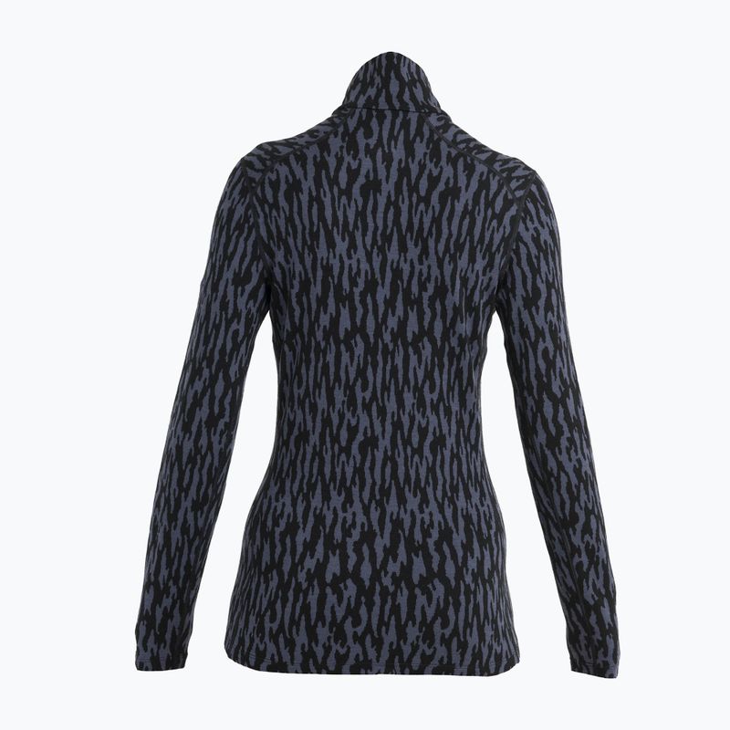 Icebreaker bluză de trening termală pentru femei Merino 260 Vertex Half Zip Glacial Camo grafit/negru/j 2