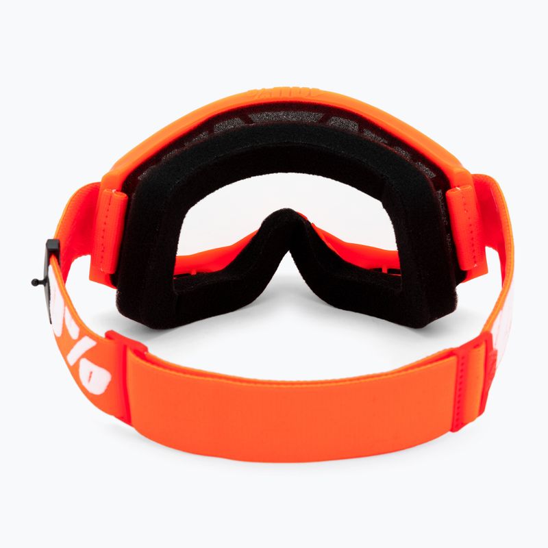 Ochelari de ciclism pentru bărbați 100% Strata 2 portocaliu/clear 50027-00005 3
