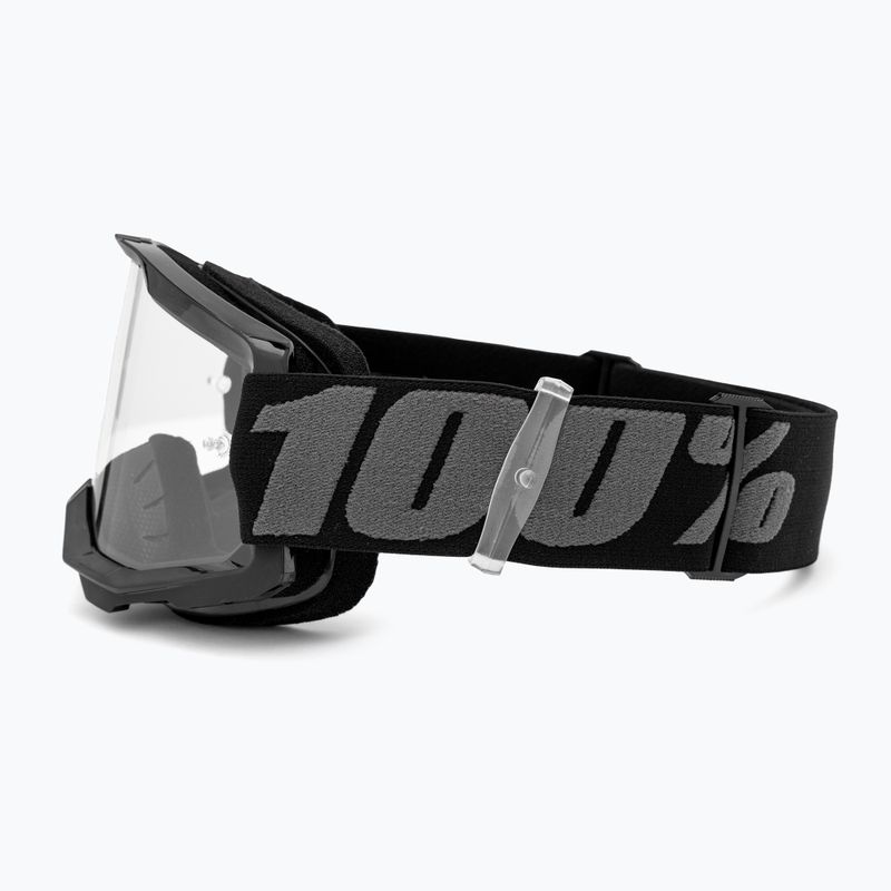 Ochelari de bicicletă pentru copii  100% Strata 2 Junior 50031-00001 black/clear 4