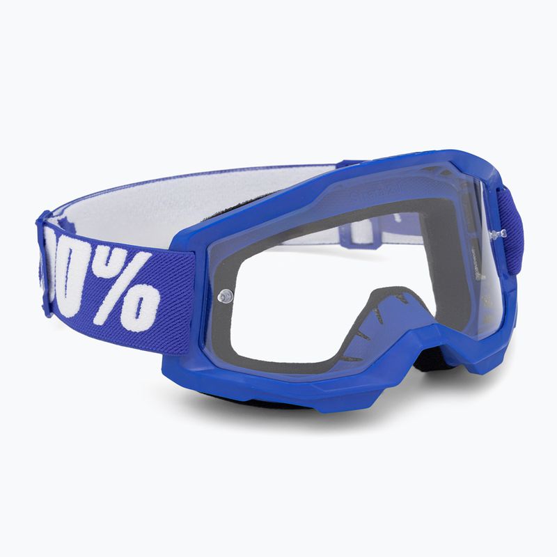 Ochelari de bicicletă pentru copii  100% Strata 2 Junior blue/clear