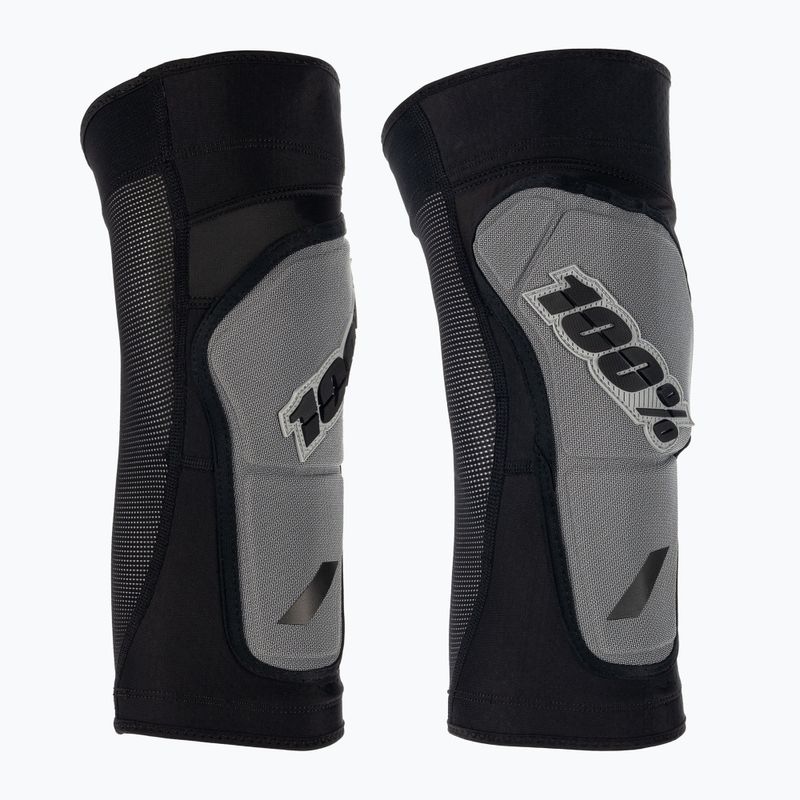 Protecții pentru genunchi pentru ciclism 100% Ridecamp Knee negru/gri 70001-00002