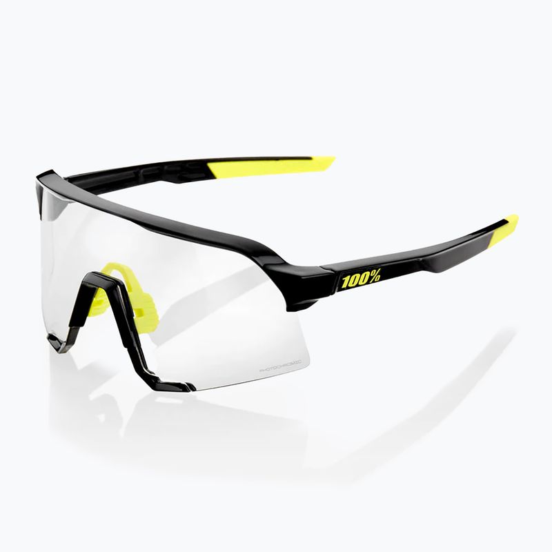 Ochelari de soare 100% S3 gloss black/photochromic