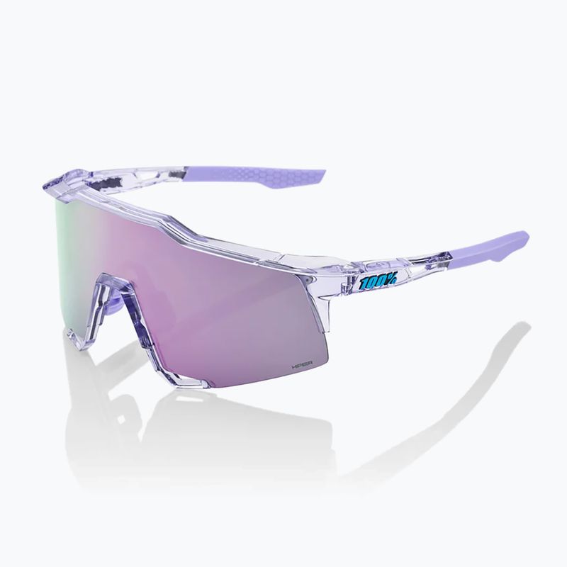 Ochelari de soare 100% Speedcraft polished translucent lavender/hiper lavender mirror