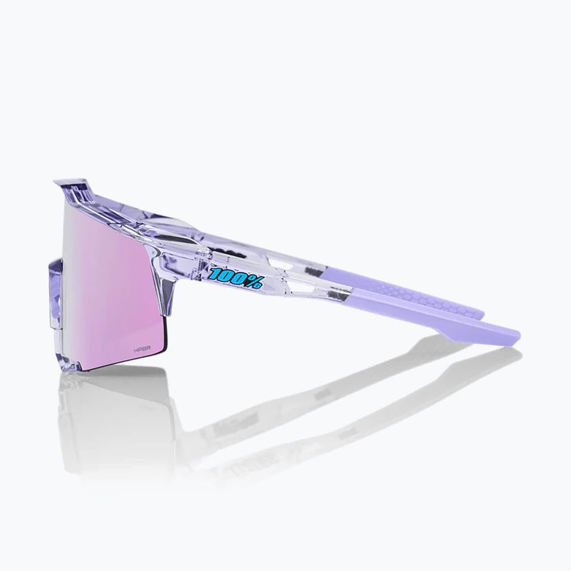 Ochelari de soare 100% Speedcraft polished translucent lavender/hiper lavender mirror 3
