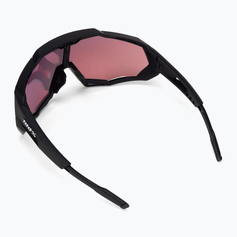 Ochelari de ciclism 100% Speedtrap soft tact negru/roșu cu oglindă multistrat 60012-00004 3