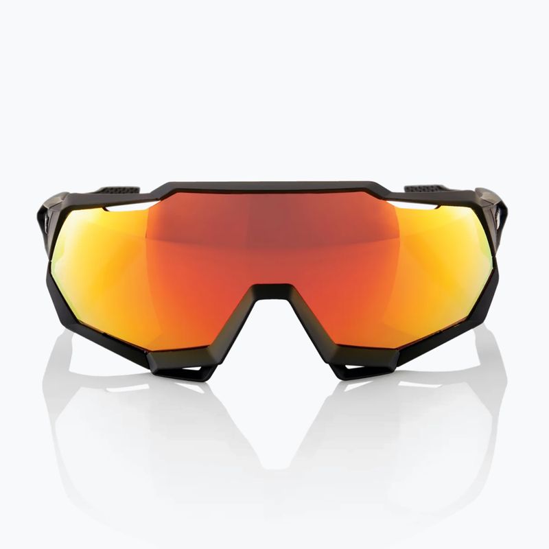 Ochelari de ciclism 100% Speedtrap soft tact negru/roșu cu oglindă multistrat 60012-00004 8