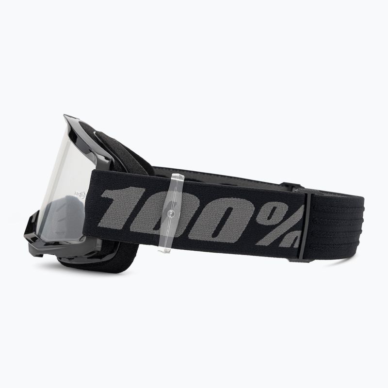 Ochelari de ciclism pentru copii 100% Strata 2 Junior black/clear 4