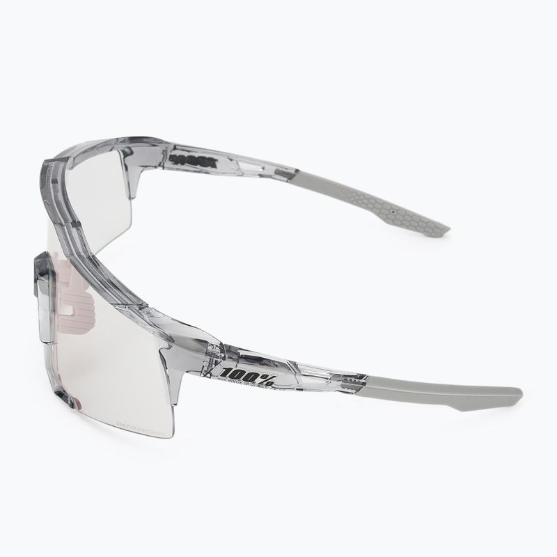Ochelari de soare 100% Speedcraft polished translucent grey/rose gold mirror photochrom 4