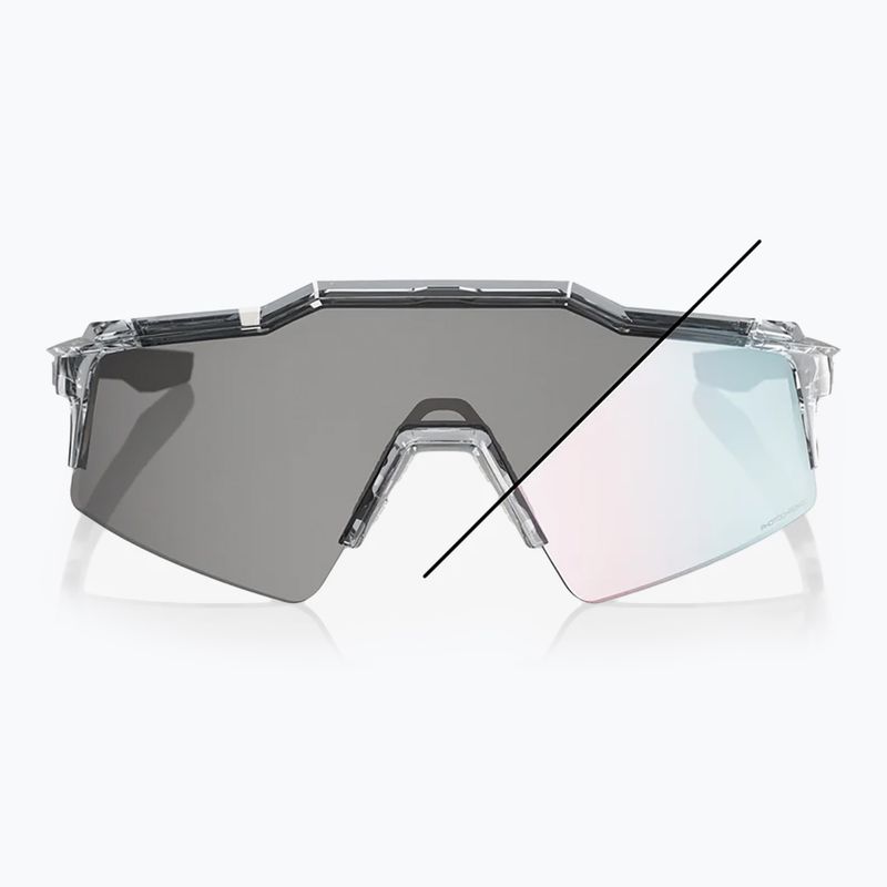 Ochelari de soare 100% Speedcraft SL polished translucent grey/rose gold mirr photochr 8