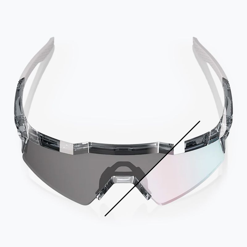 Ochelari de soare 100% Speedcraft SL polished translucent grey/rose gold mirr photochr 10