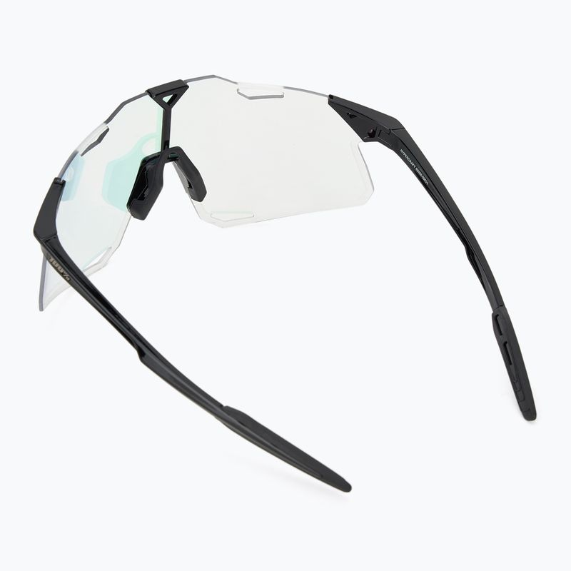 Ochelari de soare 100% Hypercraft gloss black/photochromic purple mirror 2
