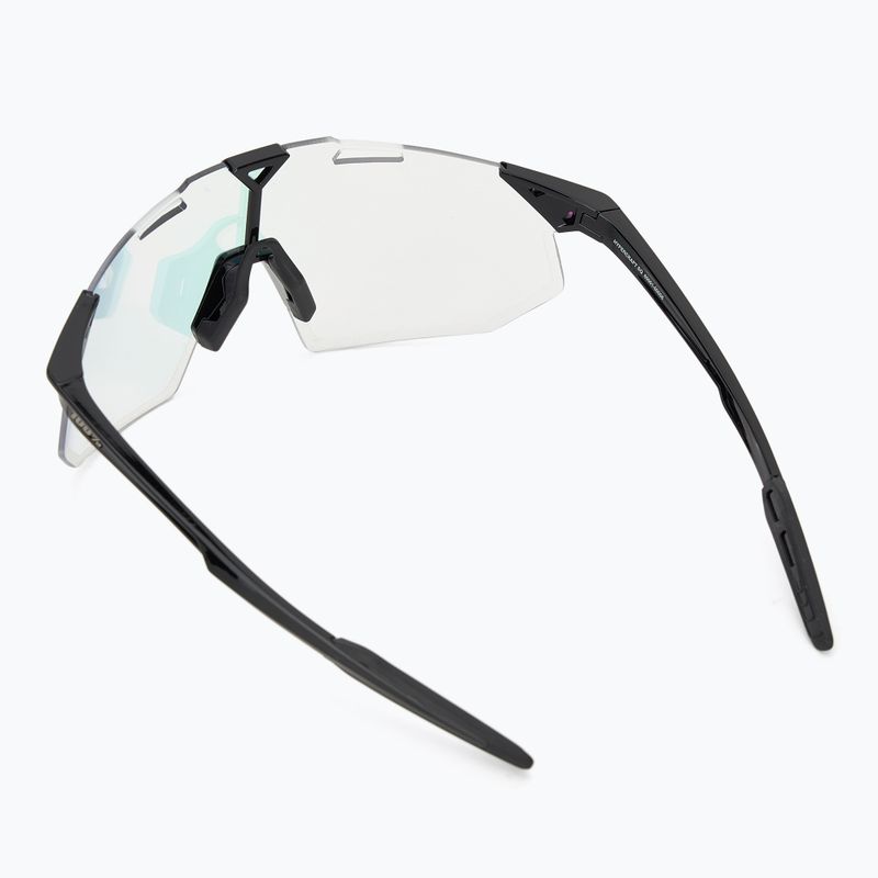 Ochelari de soare 100% Hypercraft SQ gloss black/photochromic purple mirror 2