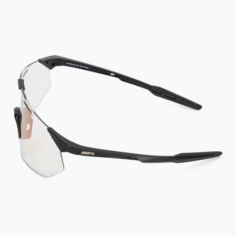 Ochelari de soare 100% Hypercraft SQ gloss black/photochromic purple mirror 4