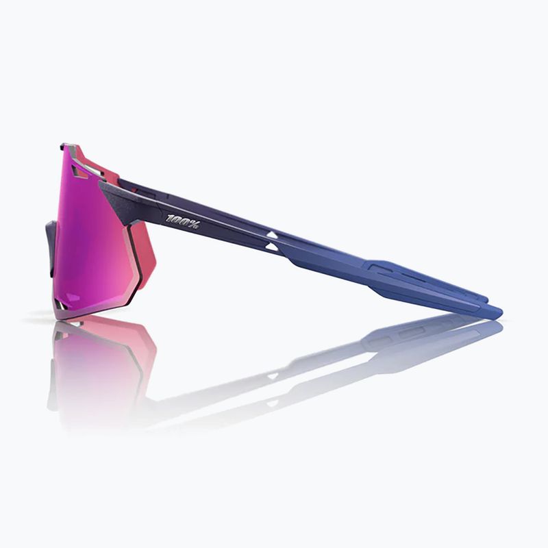 Ochelari de soare 100% Hypercraft XS satin storm metallic/purple mirror 2