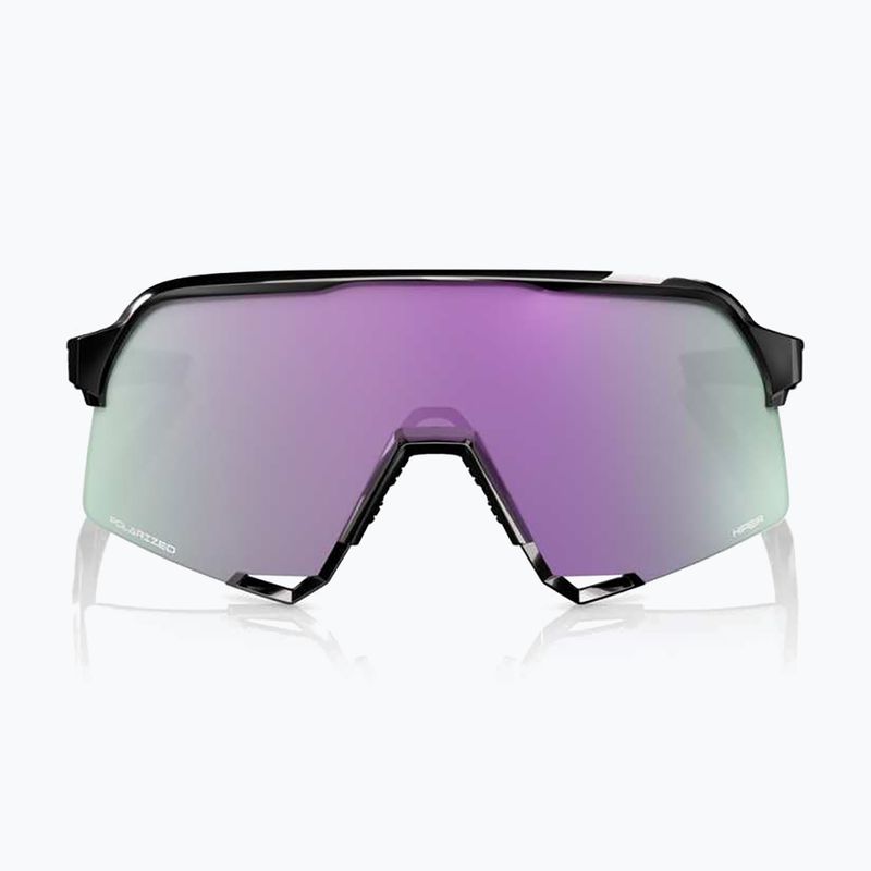 Ochelari de soare 100% S3 polished black/hiper polarized lavender mirror 2