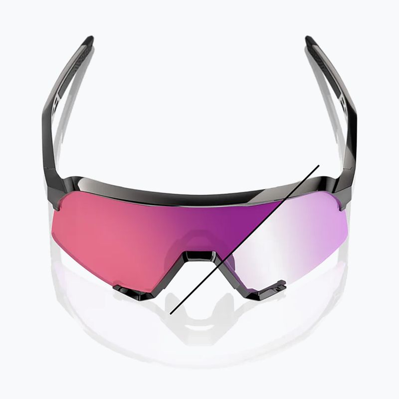 Ochelari de soare 100% S3 LE gloss black/purple flash mirror photochromic 3