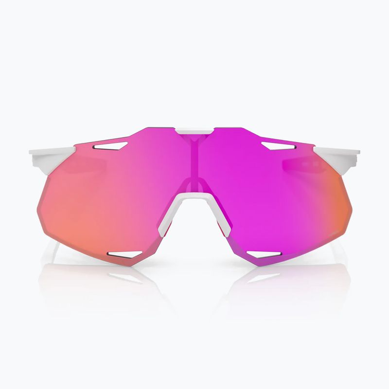 Ochelari de soare 100% Hypercraft XS matte white/pink/hiper vital pink mirror 4
