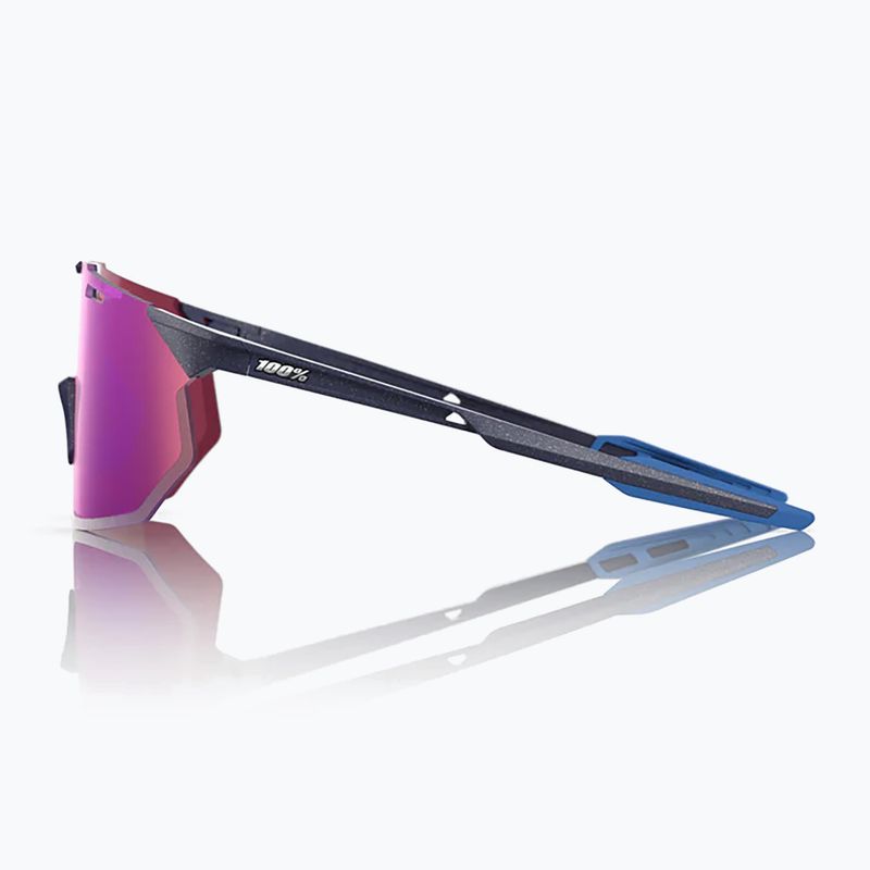 Ochelari de soare 100% Hypercraft SQ satin storm metallic/purple mirror 2