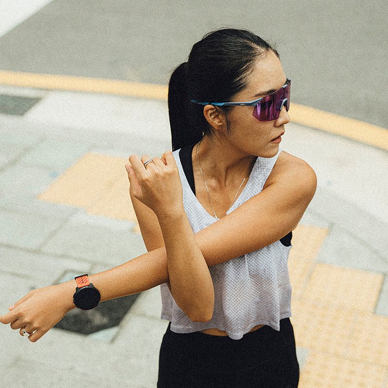 Ochelari de soare 100% Hypercraft SQ satin storm metallic/purple mirror 5