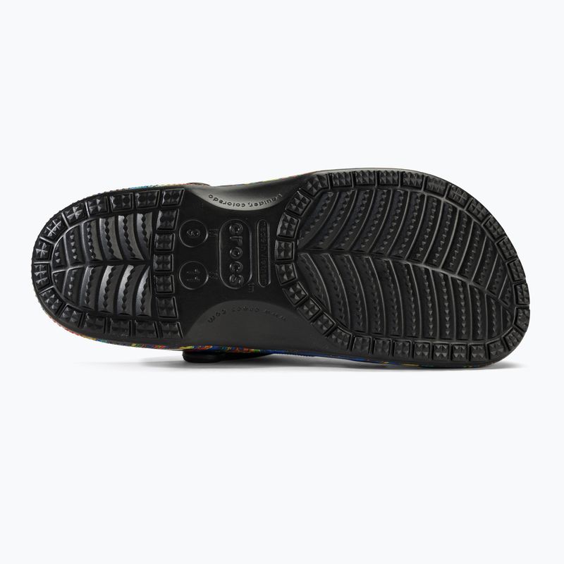 Papuci pentru femei Crocs Baya Seasonal Printed Clog black/multi 5