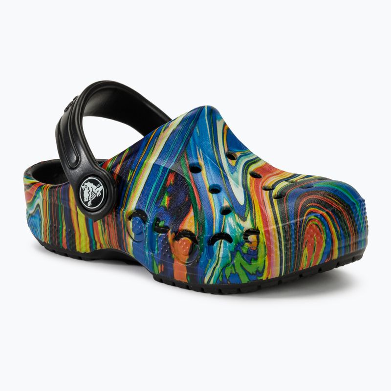 Papuci pentru copii Crocs Baya Graphic Clog black/multi