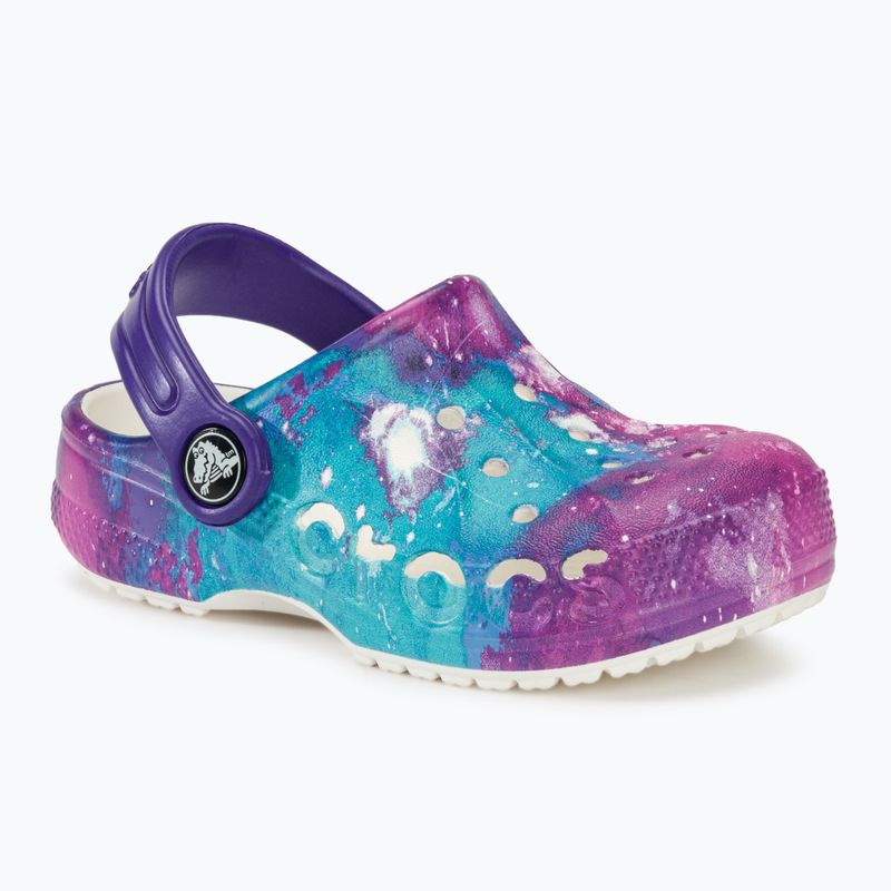 Papuci pentru copii  Crocs Baya Graphic Clog white/multi