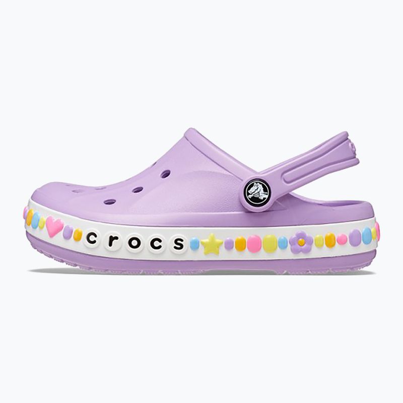 Papuci pentru copii Crocs Bayaband Charm Band Clogs orchid 11