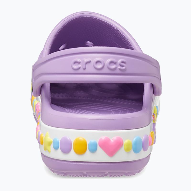Papuci pentru copii Crocs Bayaband Charm Band Clogs orchid 12