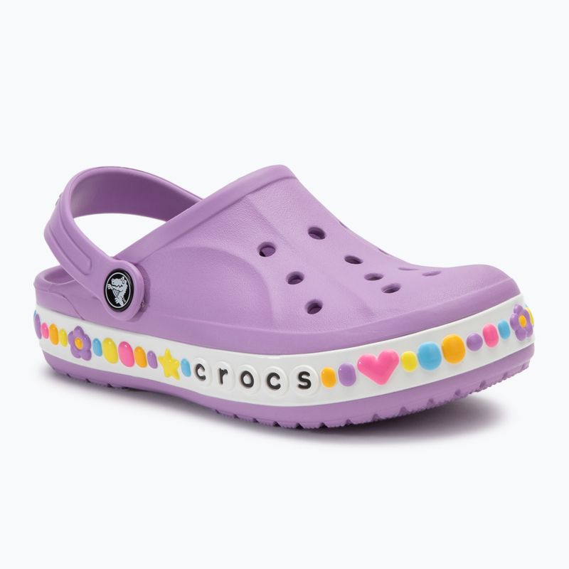 Papuci pentru copii Crocs Bayaband Charm Band Clogs orchid 2