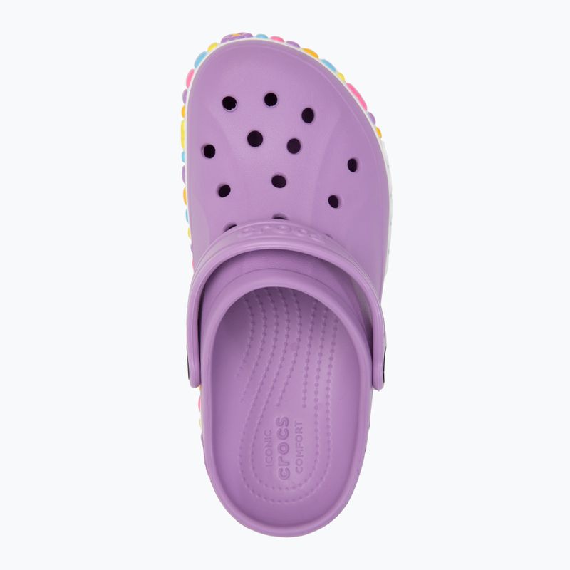 Papuci pentru copii Crocs Bayaband Charm Band Clogs orchid 6