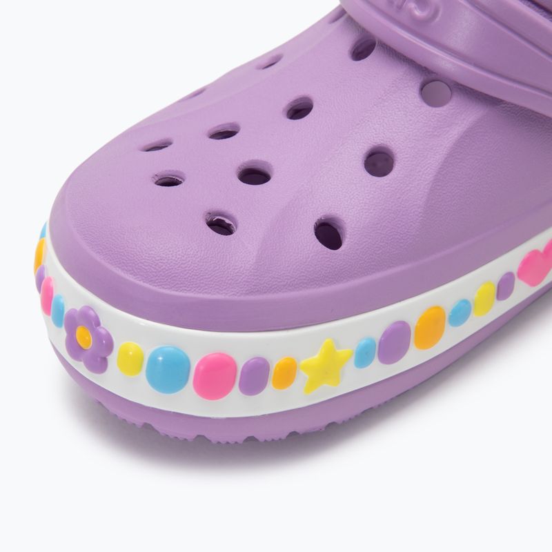 Papuci pentru copii Crocs Bayaband Charm Band Clogs orchid 8