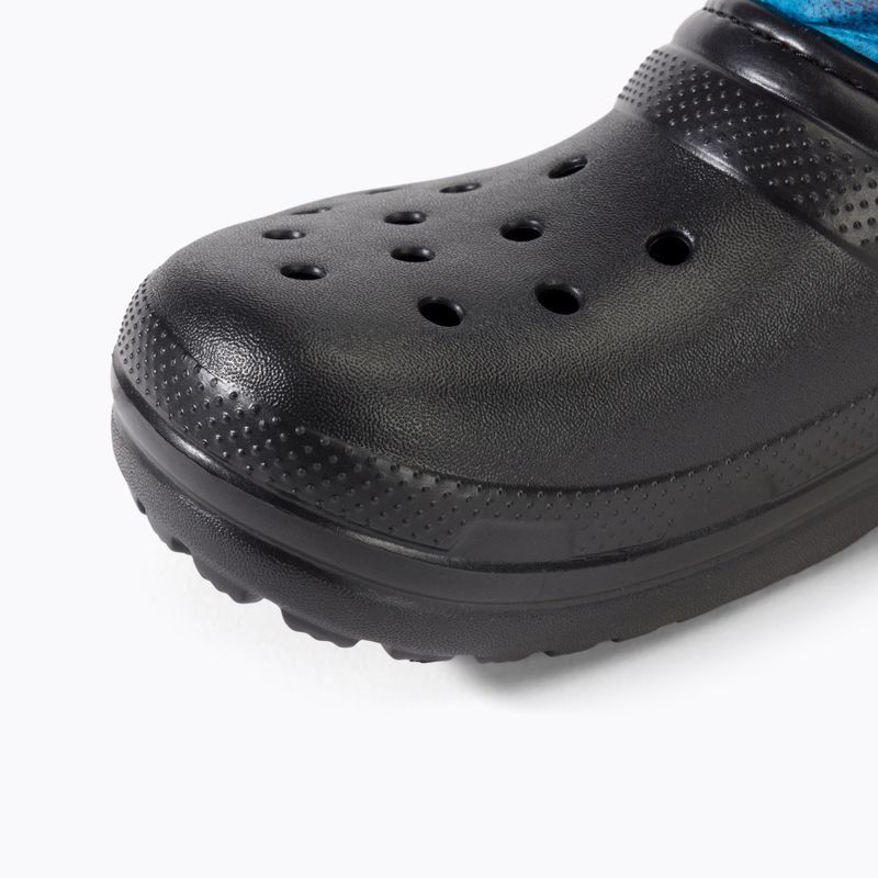 Cizme de zăpadă pentru copii Crocs Classic Lined Spray Dye Boot Kids black/multi 7