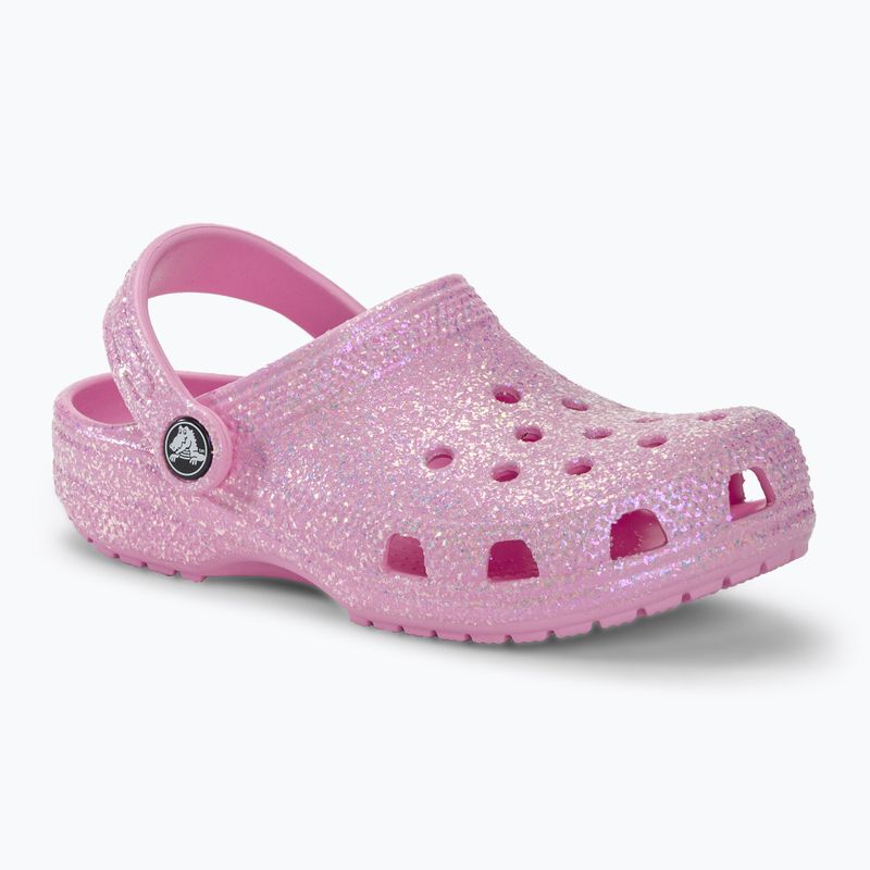 Crocs Classic Glitter Clog Flamingo pentru copii 2