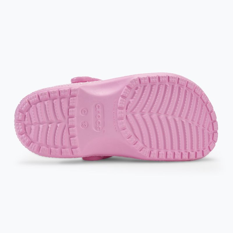 Crocs Classic Glitter Clog Flamingo pentru copii 5