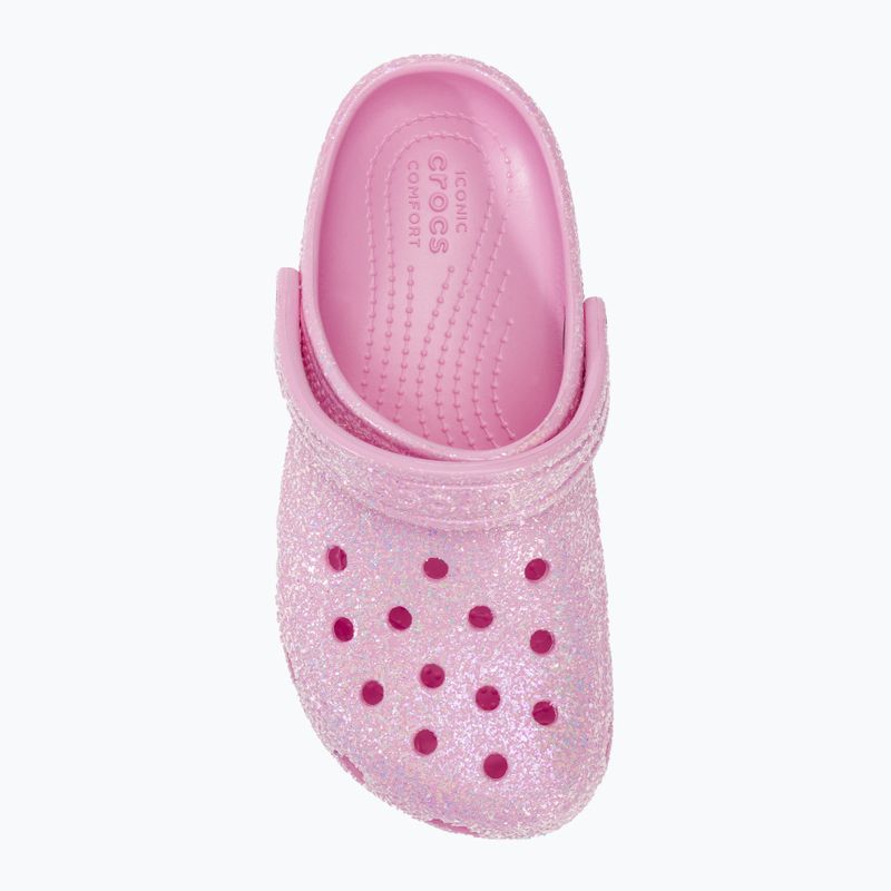 Crocs Classic Glitter Clog Flamingo pentru copii 6