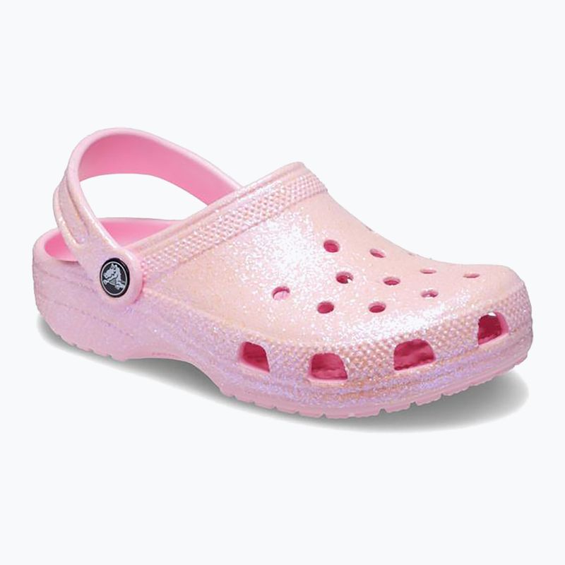 Crocs Classic Glitter Clog Flamingo pentru copii 9