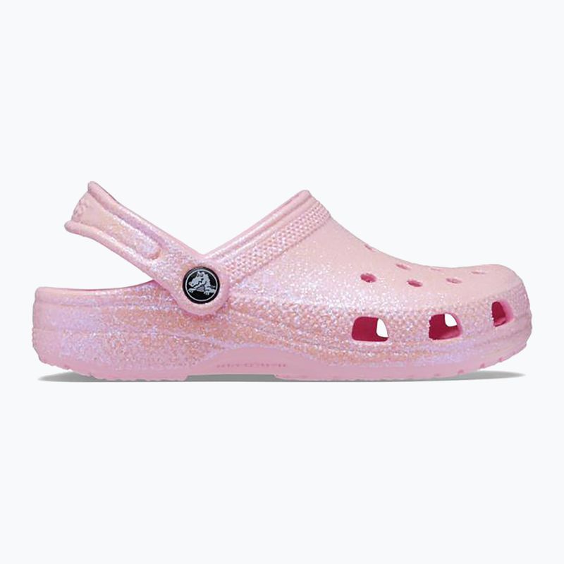 Crocs Classic Glitter Clog Flamingo pentru copii 10