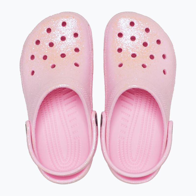 Crocs Classic Glitter Clog Flamingo pentru copii 12