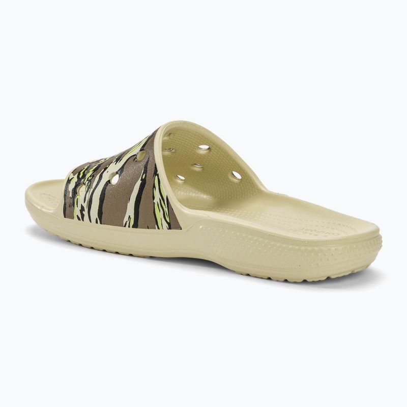 Șlapi Crocs Classic Printed bone flip-flops
