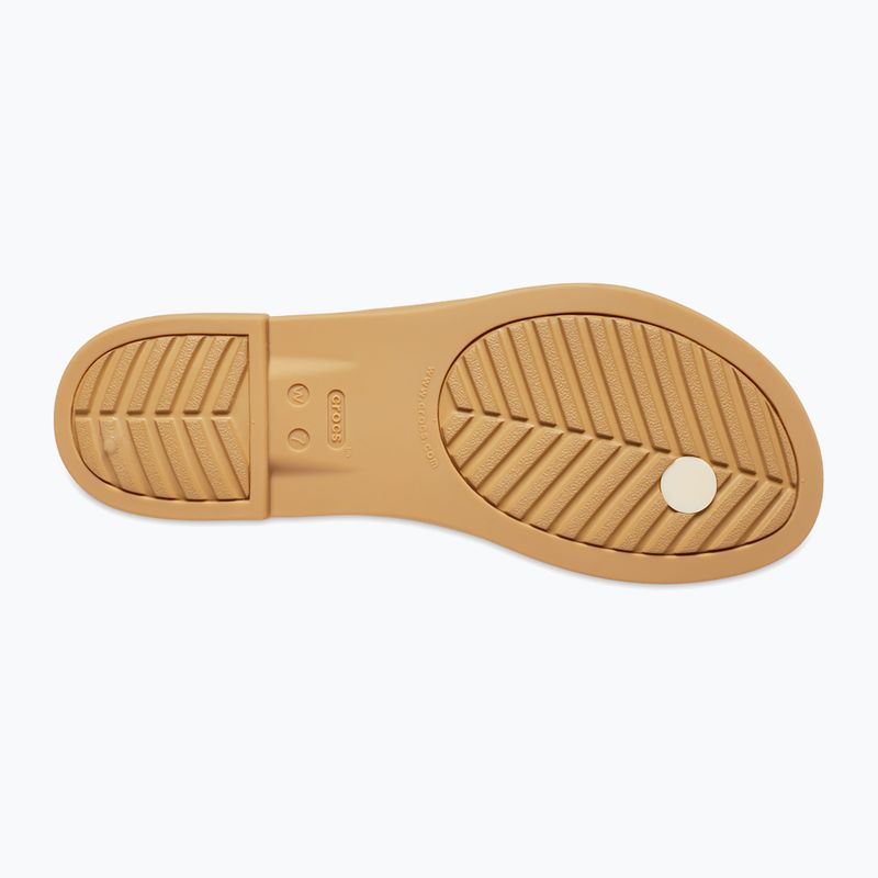 Papuci pentru femei Crocs Tulum Flip vanilla 11