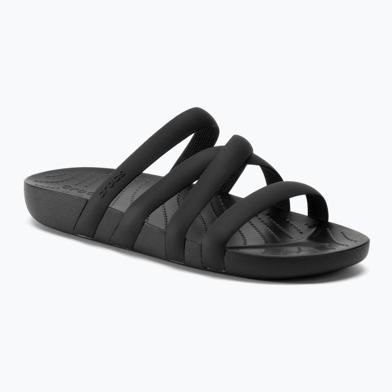 Sandale cu barete Crocs Splash pentru femei, negru