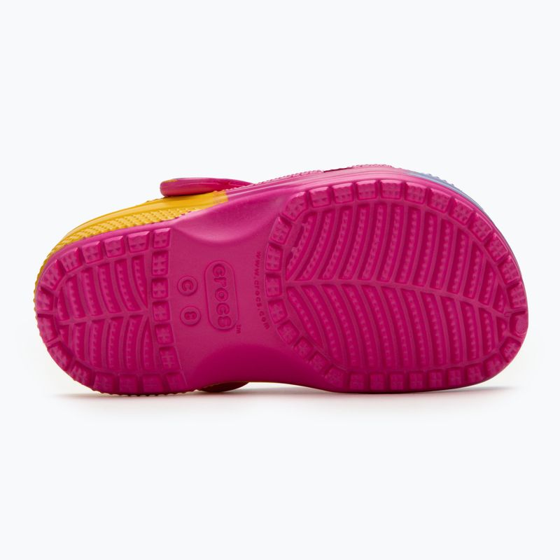 Papuci pentru copii  Crocs Classic Ombre Clog Toddler juice/multi 5