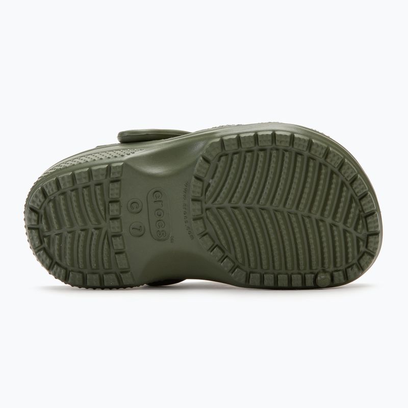 Papuci pentru copii Crocs Classic Clog Toddler army green 5