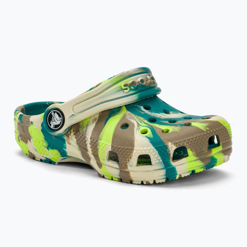 Crocs Classic Marbled Clog T limeade/multi flip-flops pentru copii